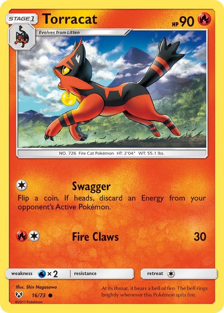 Pokemon Torracat 16/73 Shining Legends