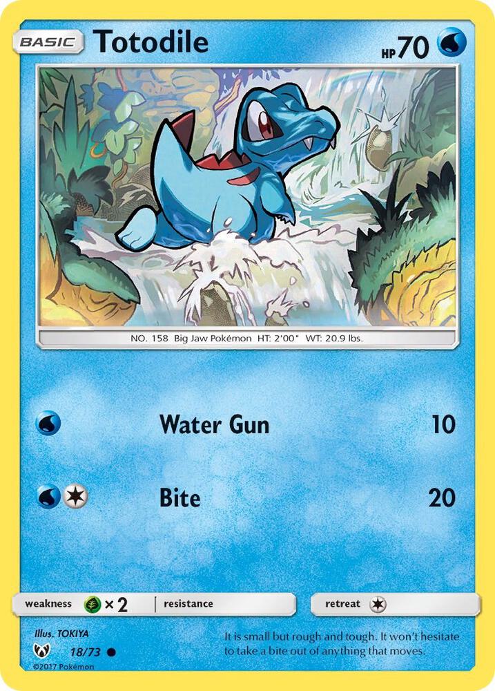 Pokemon Totodile 18/73 Shining Legends