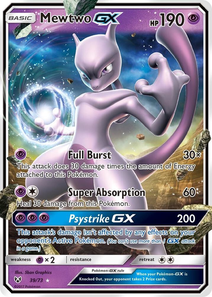 Pokemon Mewtwo GX 39/73 Shining Legends
