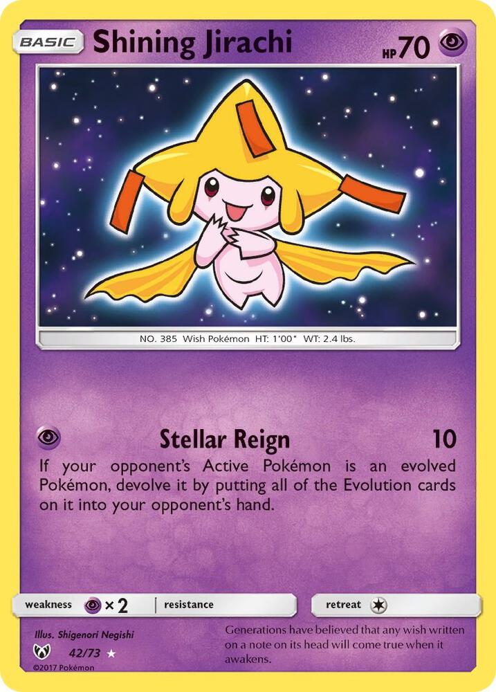 Pokemon Shining Jirachi 42/73 Shining Legends