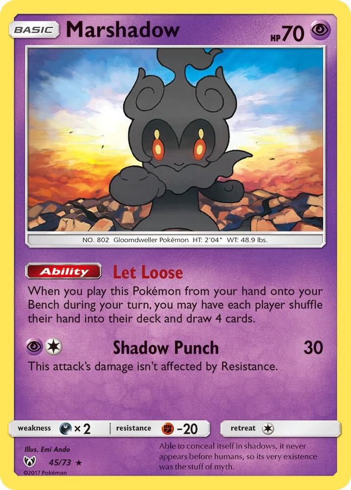Pokemon Marshadow 45/73 Shining Legends
