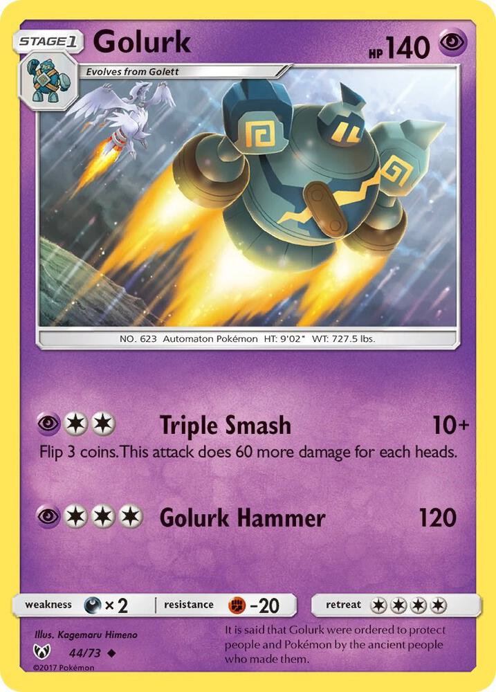 Pokemon Golurk 44/73 Shining Legends