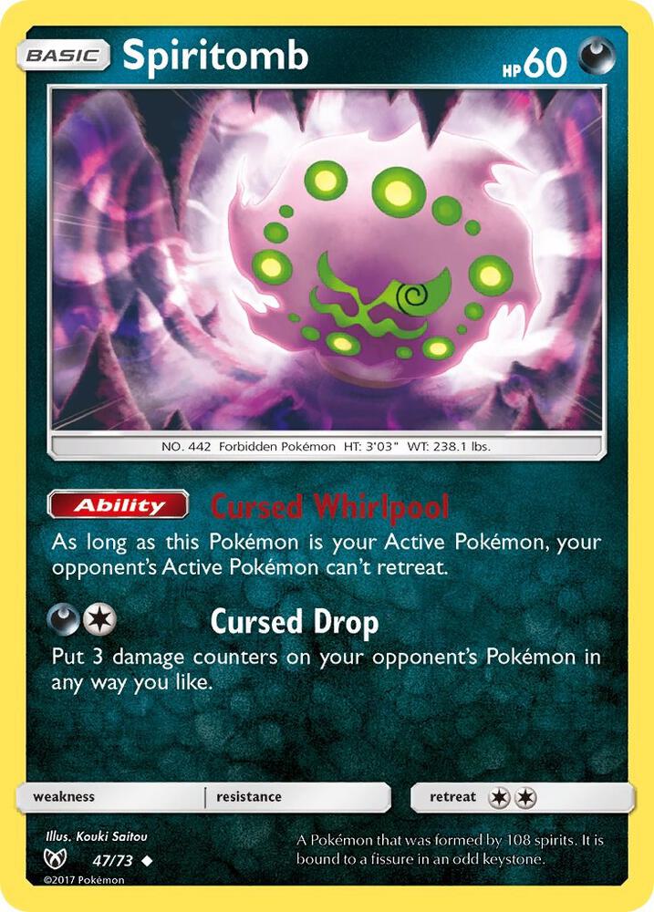 Pokemon Spiritomb 47/73 Shining Legends