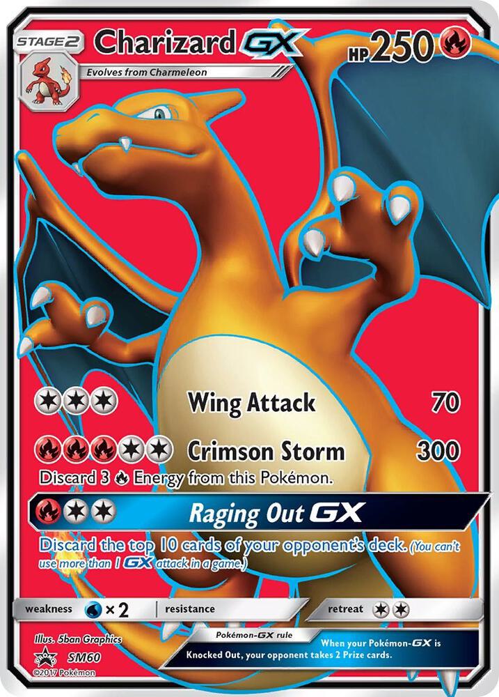 Pokemon Charizard GX SM60 SM Black Star Promos