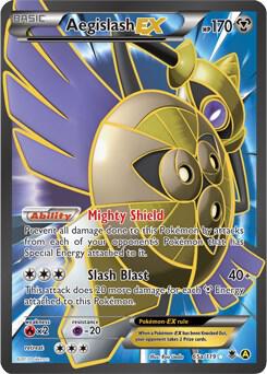 Pokemon Aegislash EX 65a/119 Yellow A Alternate Art