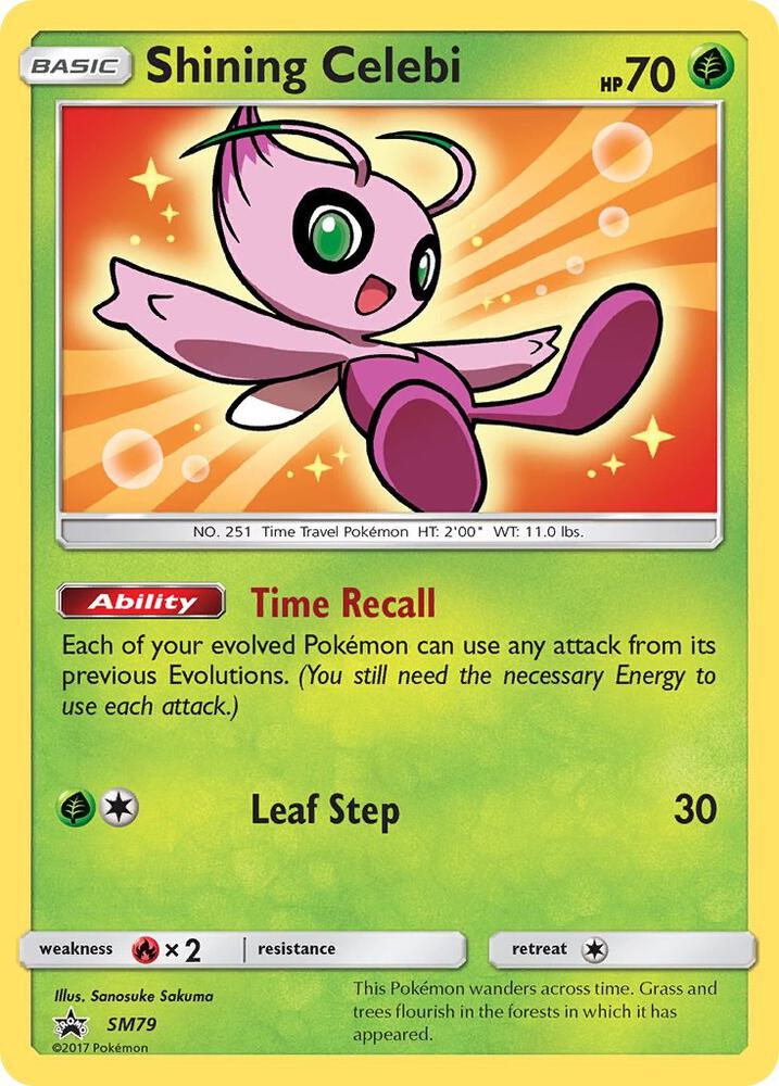 Pokemon Shining Celebi SM79 SM Black Star Promos