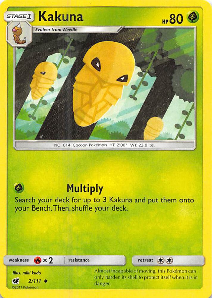 Pokemon Kakuna 2/111 Crimson Invasion