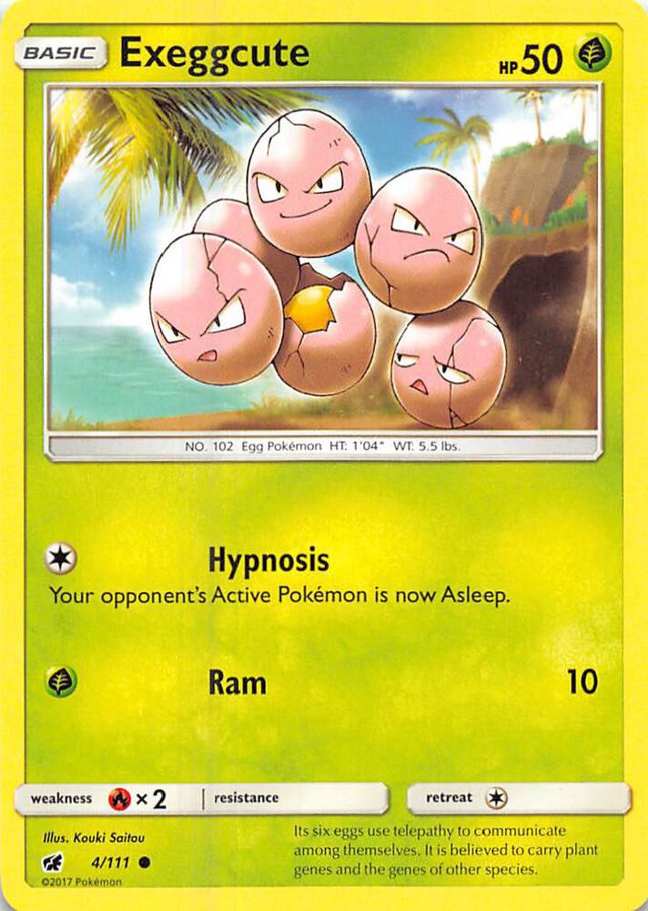 Pokemon Exeggcute 4/111 Crimson Invasion