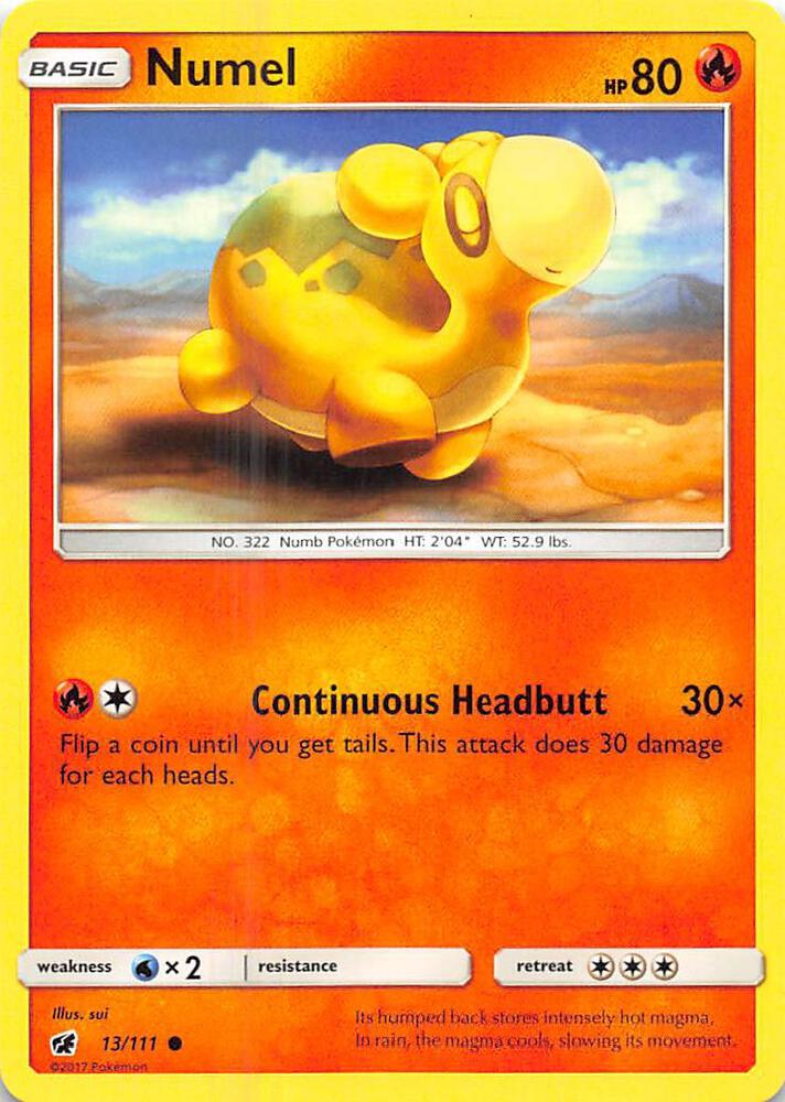 Pokemon Numel 13/111 Crimson Invasion
