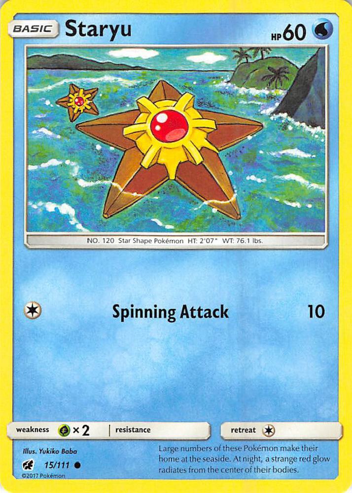 Pokemon Staryu 15/111 Crimson Invasion