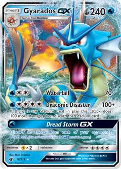 Pokemon Gyarados GX 18/111 Crimson Invasion