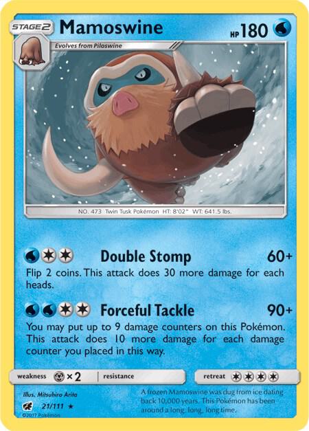 Pokemon Mamoswine 21/111 Crimson Invasion