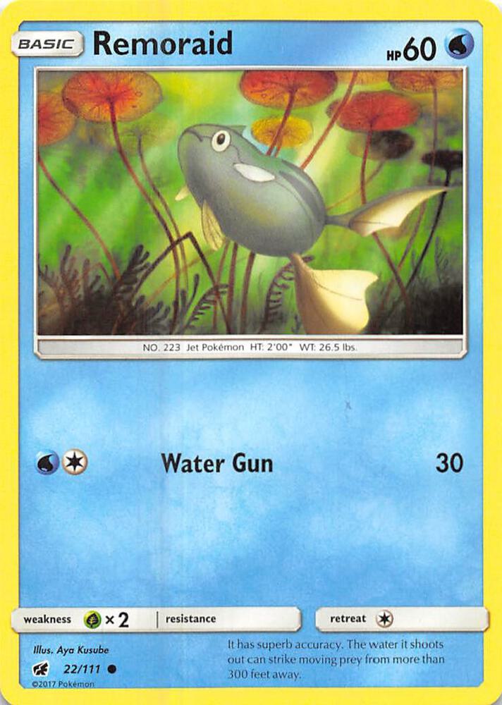 Pokemon Remoraid 22/111 Crimson Invasion