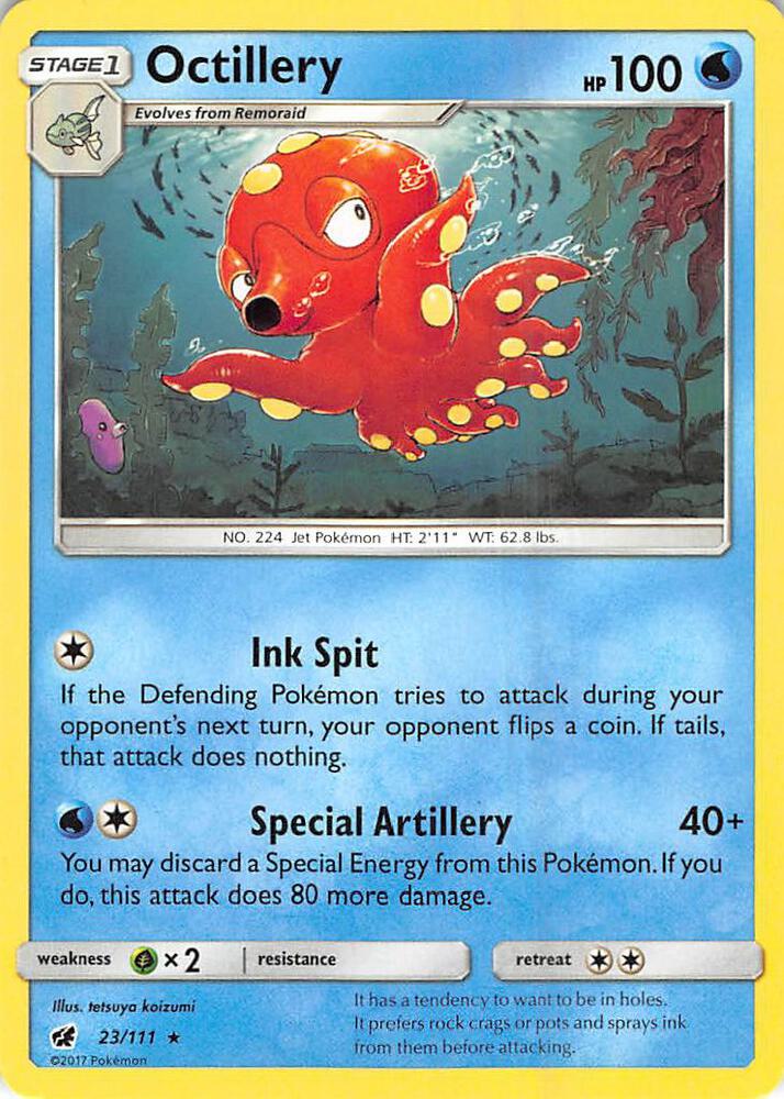 Pokemon Octillery 23/111 Crimson Invasion