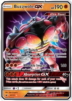Pokemon Buzzwole GX 57/111 Crimson Invasion