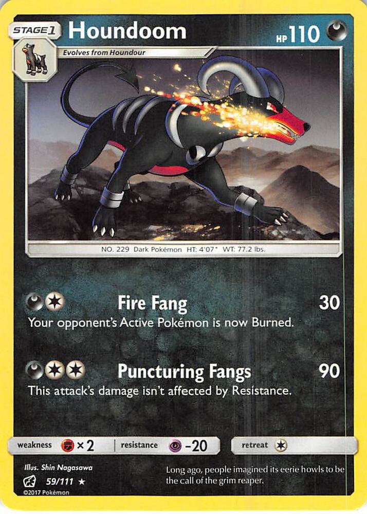 Pokemon Houndoom 59/111 Crimson Invasion