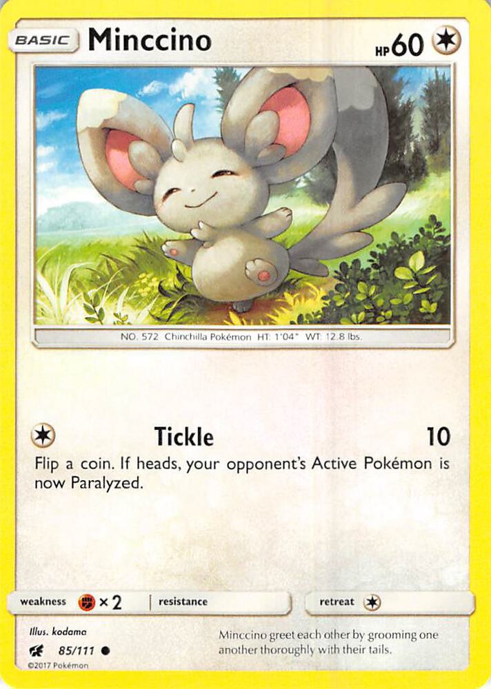 Pokemon Minccino 85/111 Crimson Invasion