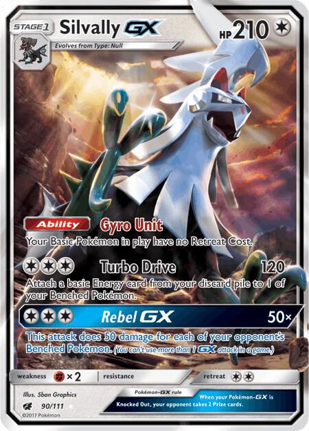 Pokemon Silvally GX 90/111 Crimson Invasion