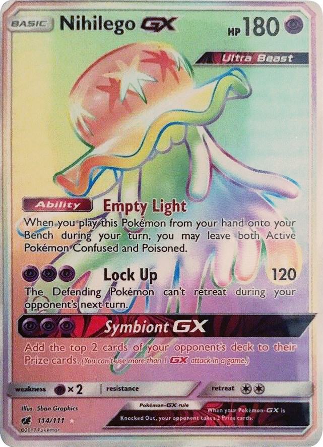 Pokemon Nihilego GX 114/111 Crimson Invasion