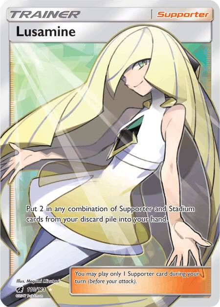 Pokemon Lusamine 110/111 Crimson Invasion