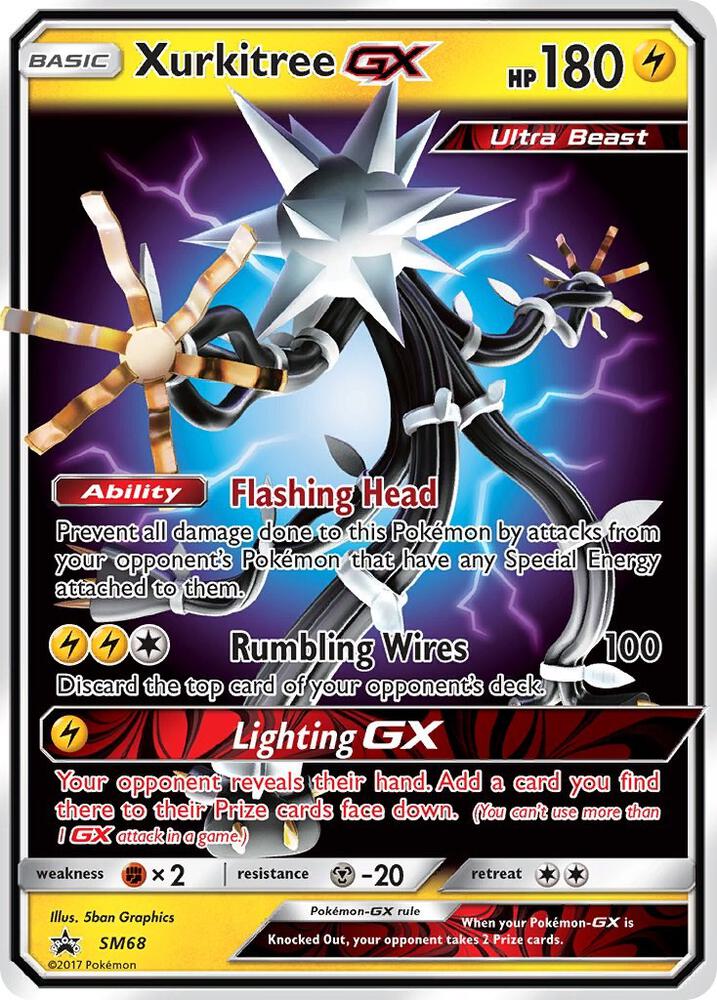 Pokemon Xurkitree GX SM68 SM Black Star Promos