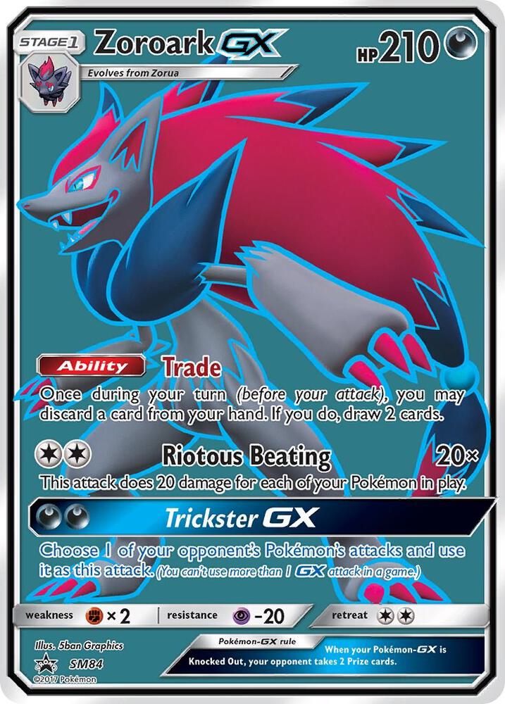 Pokemon Zoroark GX SM84 SM Black Star Promos