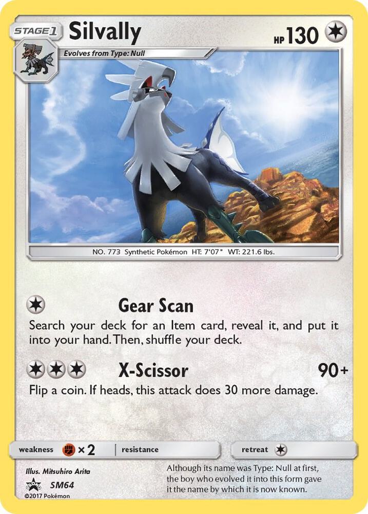 Pokemon Silvally SM64 SM Black Star Promos
