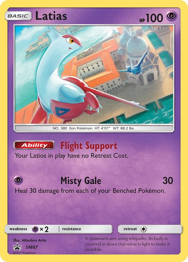 Pokemon Latias SM87 SM Black Star Promos
