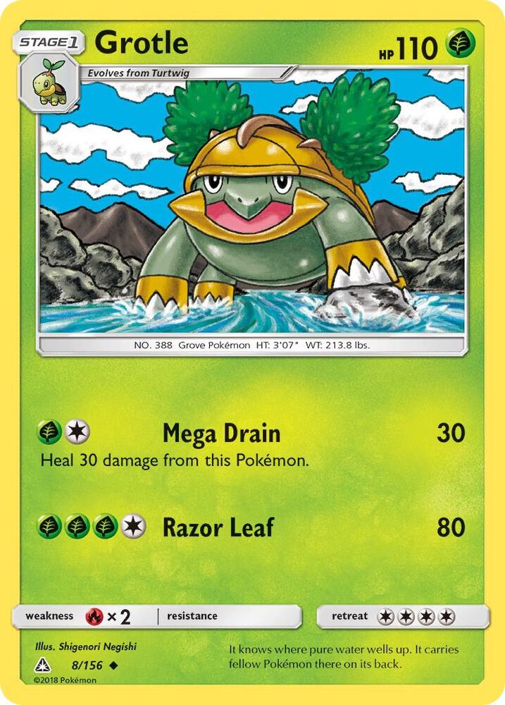 Pokemon Grotle 8/156 Ultra Prism