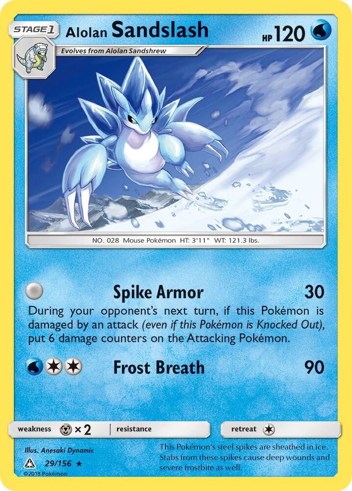 Pokemon Alolan Sandslash 29/156 Ultra Prism