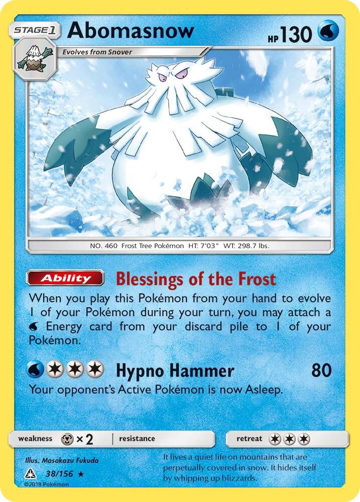 Pokemon Abomasnow 38/156 Ultra Prism
