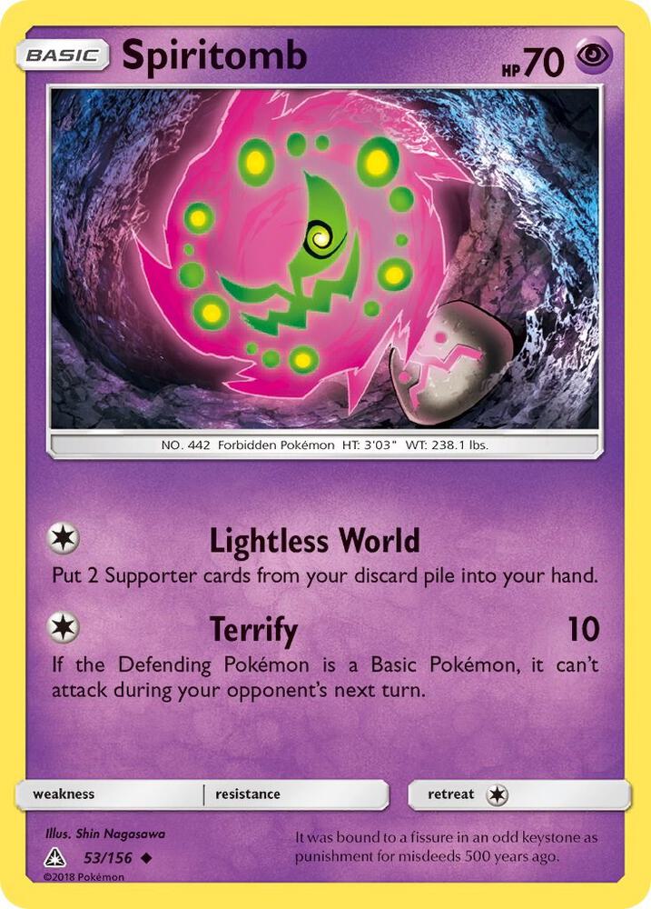 Pokemon Spiritomb 53/156 Ultra Prism