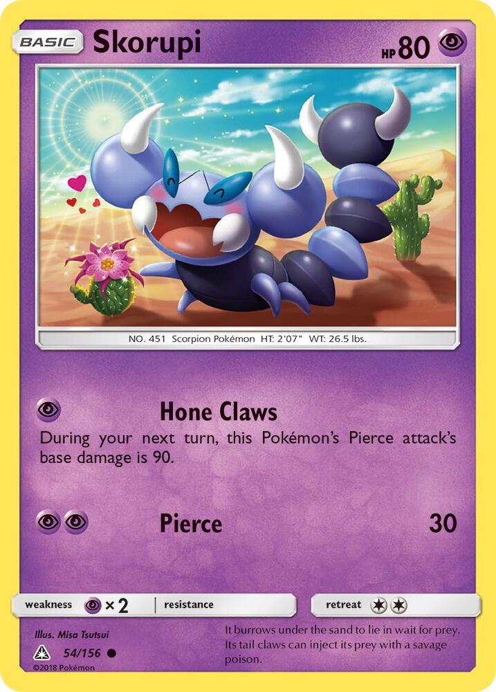 Pokemon Skorupi 54/156 Ultra Prism