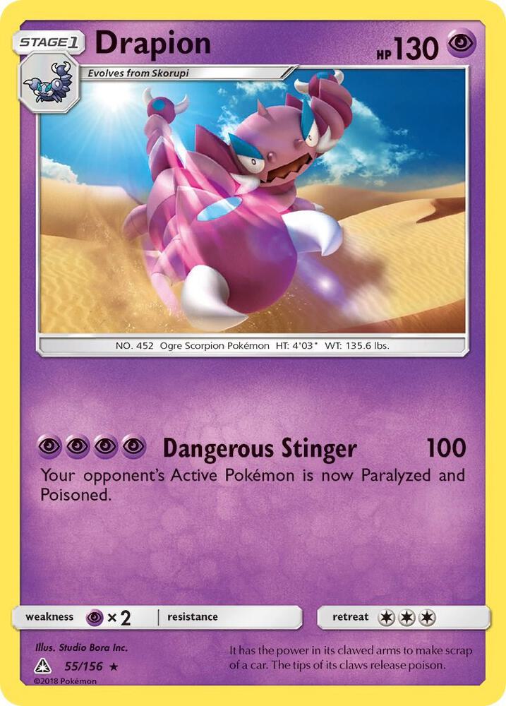 Pokemon Drapion 55/156 Ultra Prism