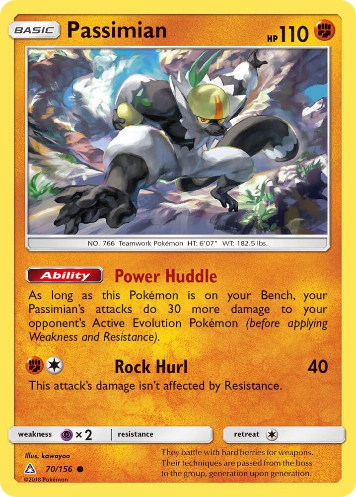 Pokemon Passimian 70/156 Ultra Prism