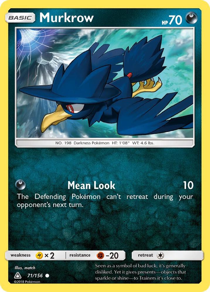 Pokemon Murkrow 71/156 Ultra Prism