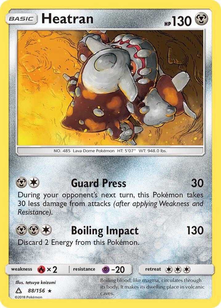 Pokemon Heatran 88/156 Ultra Prism