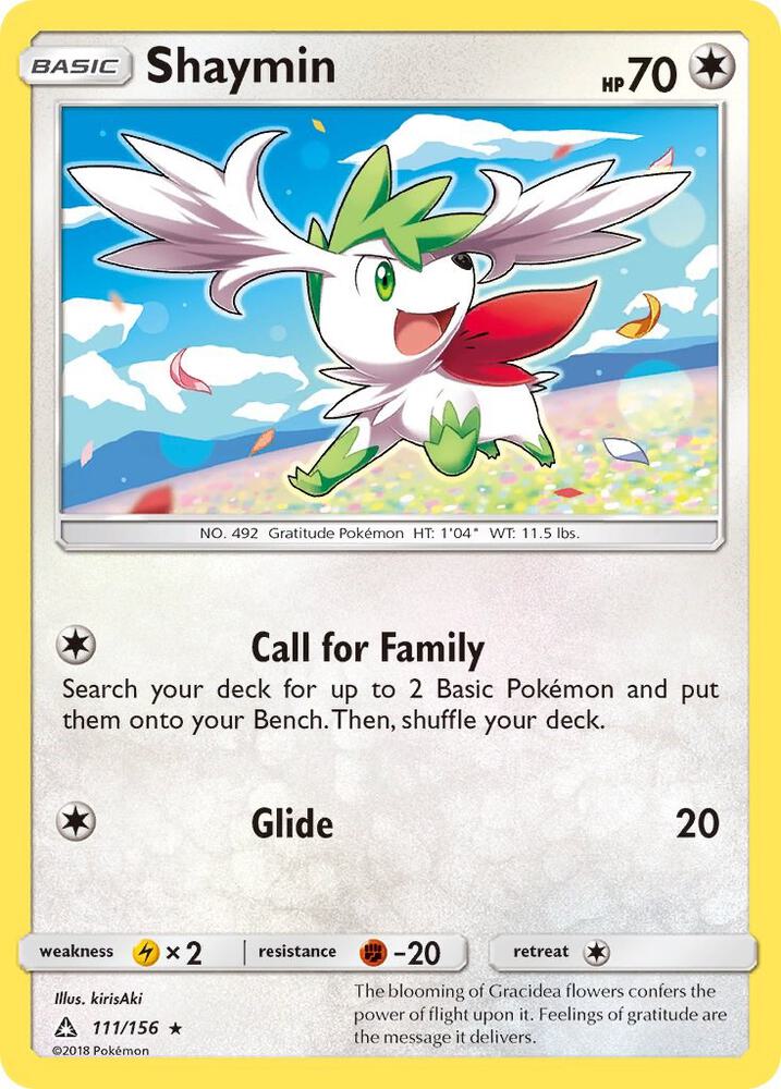 Pokemon Shaymin 111/156 Ultra Prism