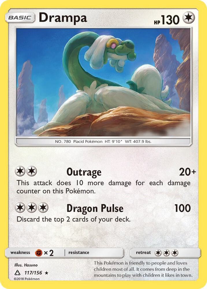 Pokemon Drampa 117/156 Ultra Prism