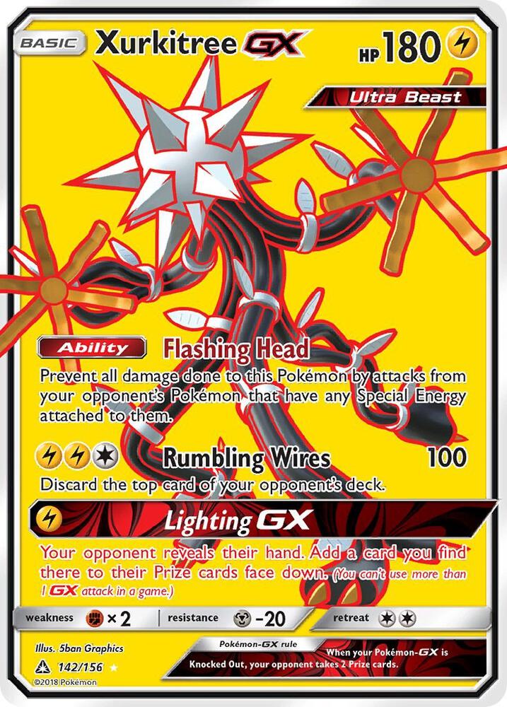 Pokemon Xurkitree GX 142/156 Ultra Prism