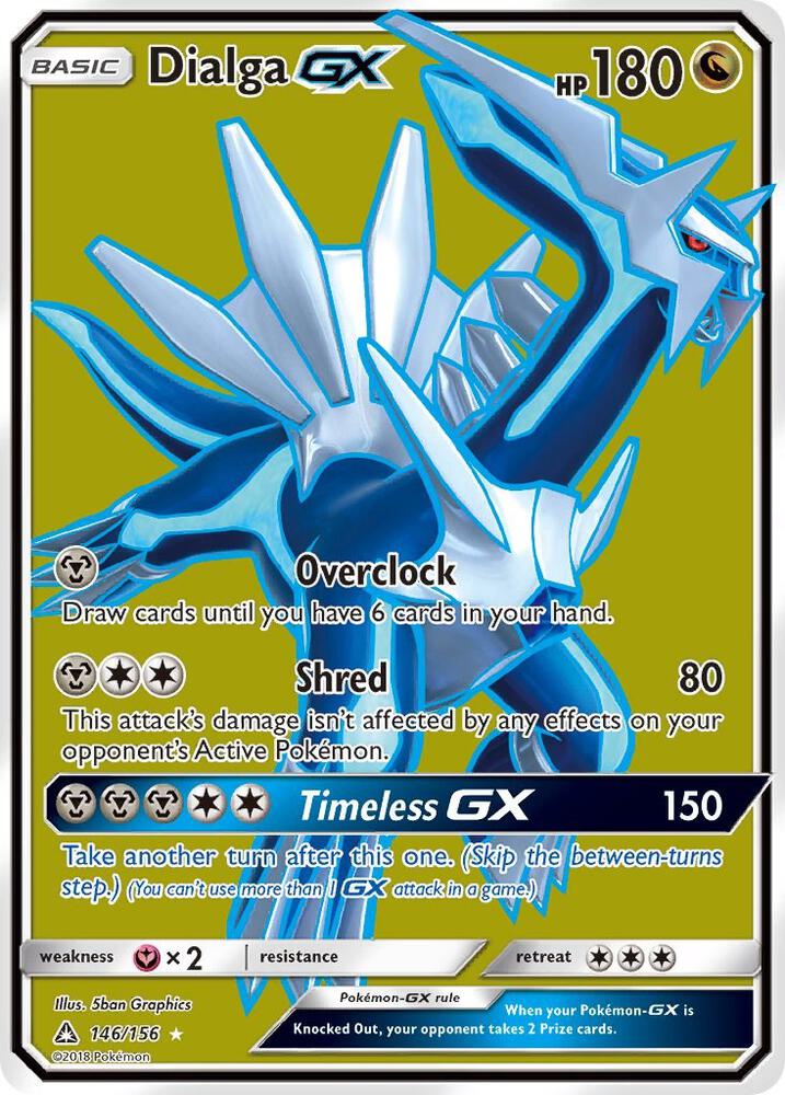 Pokemon Dialga GX 146/156 Ultra Prism