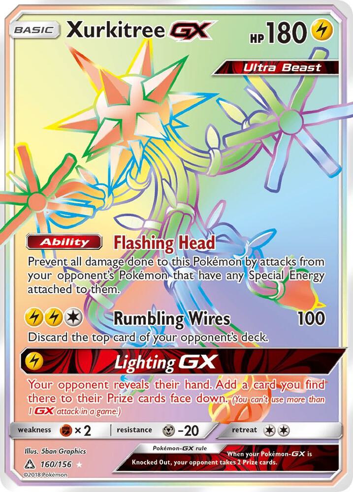 Pokemon Xurkitree GX 160/156 Ultra Prism