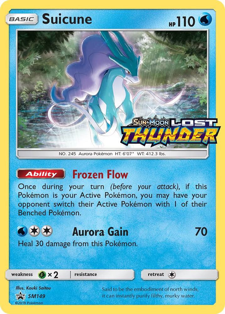 Pokemon Suicune SM149 SM Black Star Promos