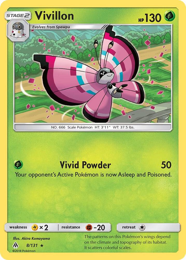 Pokemon Vivillon 8/131 Forbidden Light