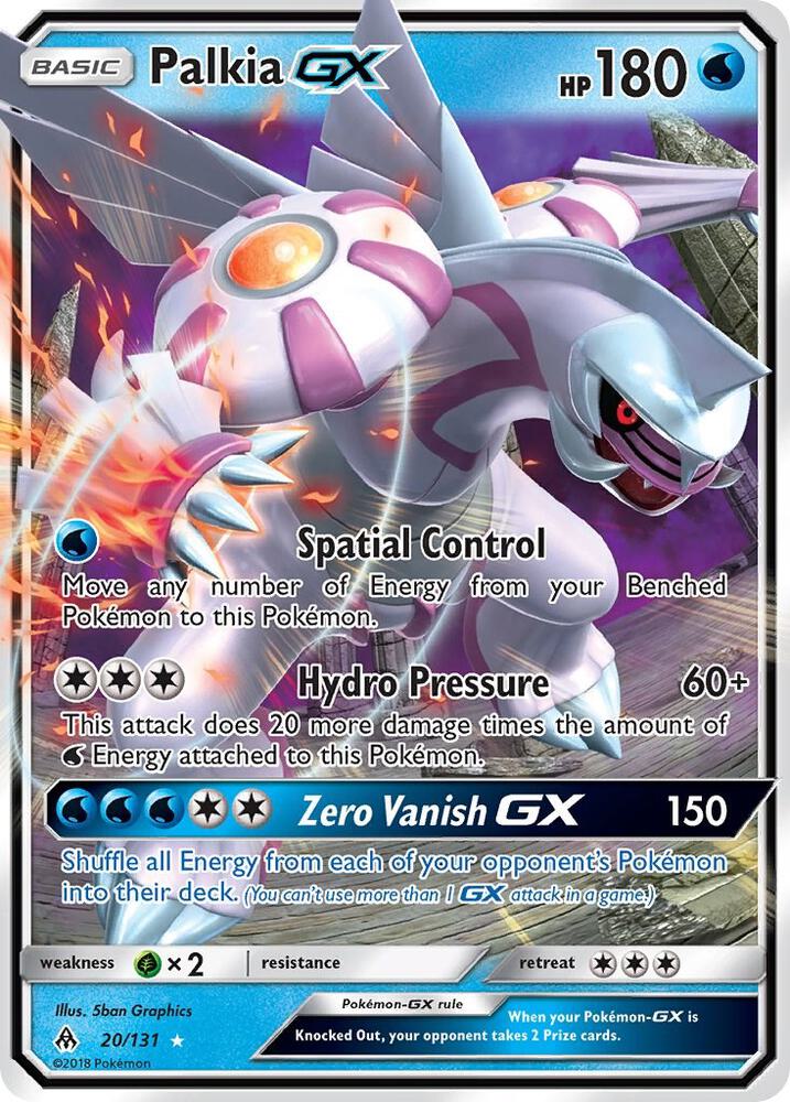 Pokemon Palkia GX 20/131 Forbidden Light