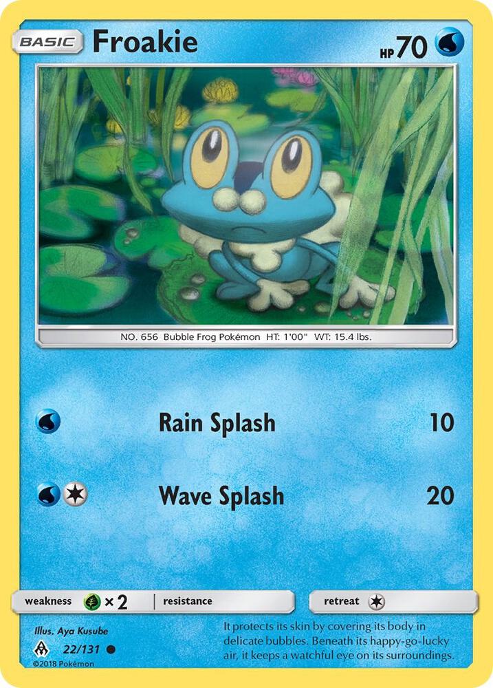 Pokemon Froakie 22/131 Forbidden Light