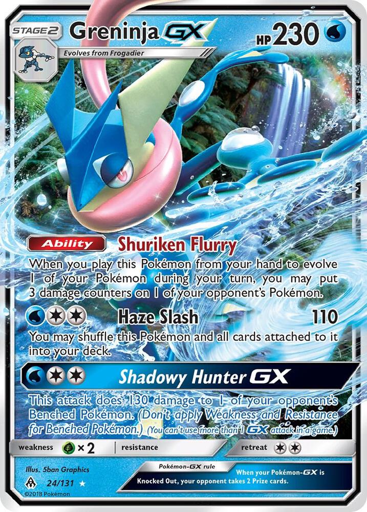 Pokemon Greninja GX 24/131 Forbidden Light