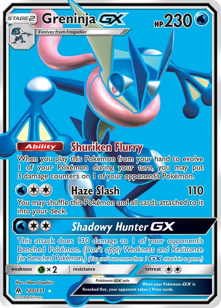 Pokemon Greninja GX 120/131 Forbidden Light