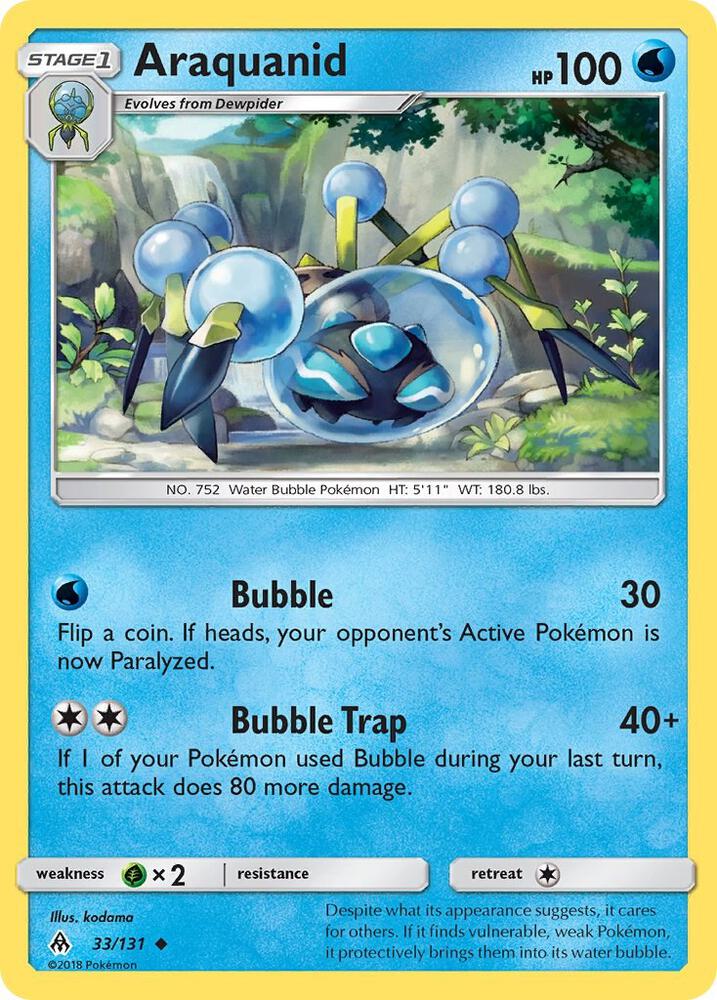 Pokemon Araquanid 33/131 Forbidden Light
