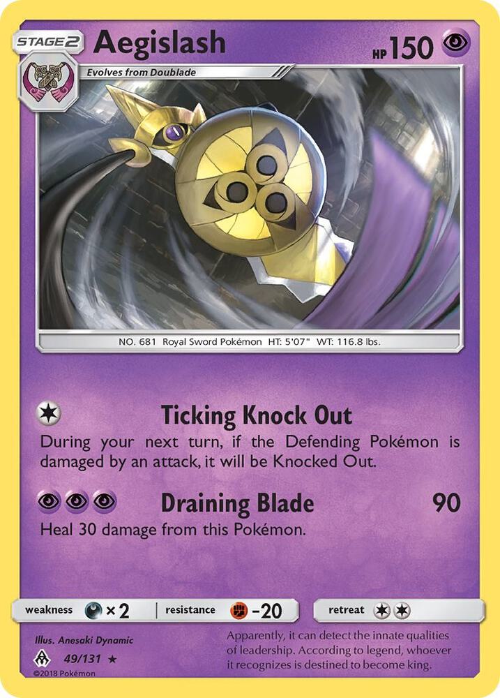 Pokemon Aegislash 49/131 Forbidden Light